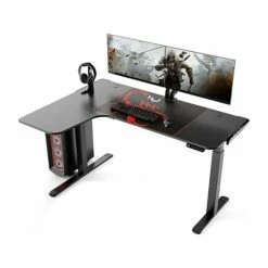 Eureka Ergonomic 30"-48"H L-Shaped Adjustable Standing Desk, Black (ED1874-BK) 16 Eureka Ergonomic 30"-48"H L-Shaped Adjustable Standing Desk, Black (ED1874-BK) -STAPLES Sales 09588E47 1CEF 427F 8D6DA2BF7782FB17 sc7