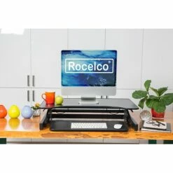 Rocelco 32" Height Adjustable Standing Desk Converter With Anti Fatigue Mat Bundle, Black (R ADRB-MAFM) 18 Rocelco 32" Height Adjustable Standing Desk Converter With Anti Fatigue Mat Bundle, Black (R ADRB-MAFM) -STAPLES Sales 0B5C7C97 697A 4087 A7DDD78711A0157B sc7