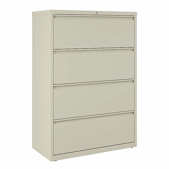 Staples Commercial 4 File Drawers Lateral File Cabinet, Locking, Putty/Beige, Letter/Legal, 36"W (20056D) 9 Staples Commercial 4 File Drawers Lateral File Cabinet, Locking, Putty/Beige, Letter/Legal, 36"W (20056D) - Image 7