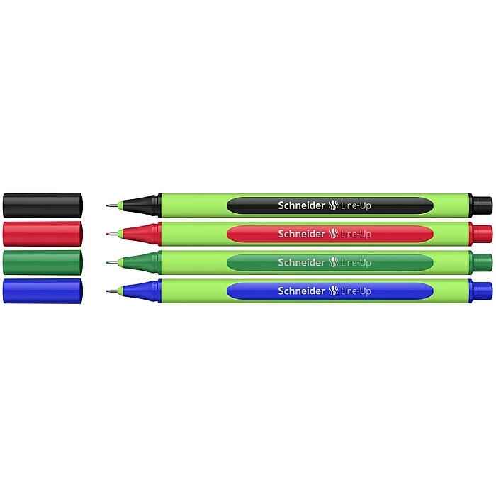 Schneider® Schneider Line-Up Felt Pen, Fine Point, Assorted Colors, 4/Pack, 3 Packs/Bundle (191094) 4 Schneider® Schneider Line-Up Felt Pen, Fine Point, Assorted Colors, 4/Pack, 3 Packs/Bundle (191094) - Image 2