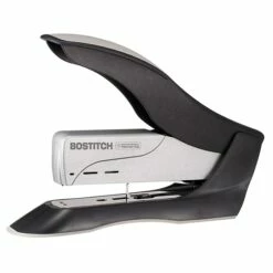 Bostitch Two-Finger Paper Pro Desktop Stapler, 100 Sheet Capacity, Black/Silver (1300)