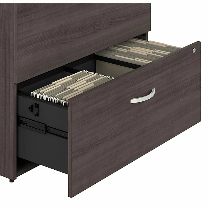 Bush Business Furniture Studio A 2-Drawer Lateral File Cabinet, Locking, Letter/Legal, Storm Gray, 36" (SDF136SGSU-Z) 10 Bush Business Furniture Studio A 2-Drawer Lateral File Cabinet, Locking, Letter/Legal, Storm Gray, 36" (SDF136SGSU-Z) - Image 8