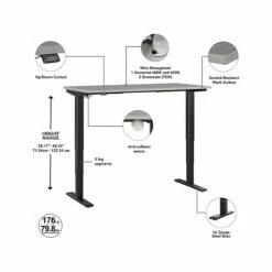 Bush Business Furniture Move 40 28"-48"H Electric Adjustable Standing Desk, Platinum Gray/Black (M4S4824PGBK) 12 Bush Business Furniture Move 40 28"-48"H Electric Adjustable Standing Desk, Platinum Gray/Black (M4S4824PGBK) -STAPLES Sales 16BAD0BD 6EF7 476C A380DACE7CBAF235 sc7