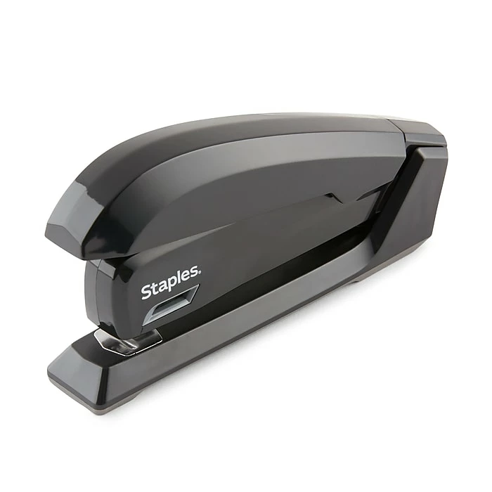 Staples One-Touch Desktop Stapler, 20 Sheet Capacity, Black, 500 (44436) 3 Staples One-Touch Desktop Stapler, 20 Sheet Capacity, Black, 500 (44436)