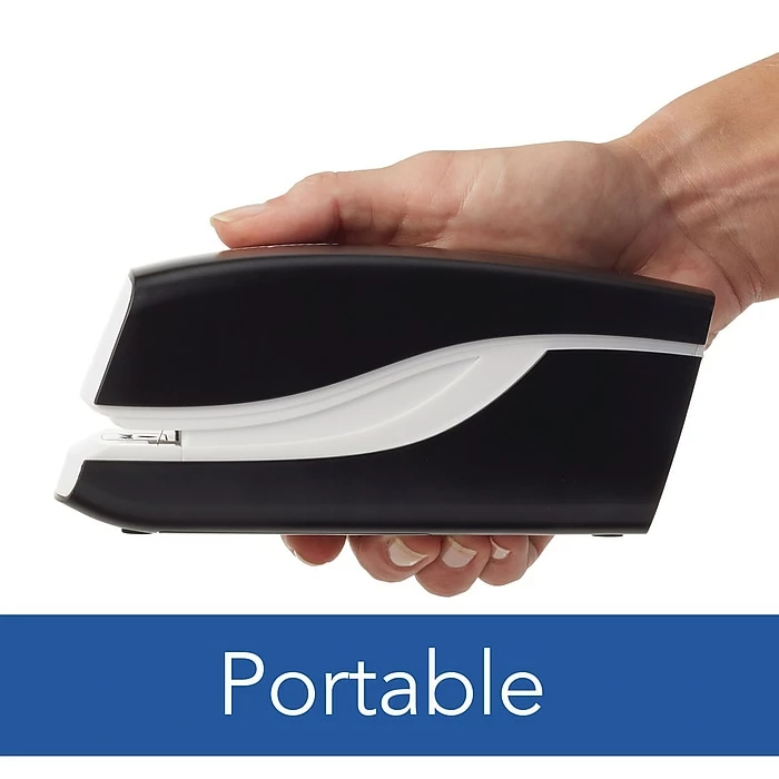 Swingline Breeze Electric Stapler, 20 Sheet Capacity, Black/White (42131) 5 Swingline Breeze Electric Stapler, 20 Sheet Capacity, Black/White (42131) - Image 3