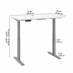 Bush Business Furniture Move 60 Series 27''-47'' Adjustable Standing Desk, White (M6S4830WHSK) 15 Bush Business Furniture Move 60 Series 27''-47'' Adjustable Standing Desk, White (M6S4830WHSK) -STAPLES Sales 22A49601 C37C 4BC9 81150F133DEC0D99 sc7