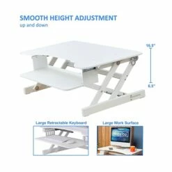 Rocelco 32" Adjustable Desk Riser, White (R ADRW) 10 Rocelco 32" Adjustable Desk Riser, White (R ADRW) -STAPLES Sales 2586F4B5 8A70 47FF BFAD65C4A04AD048 sc7