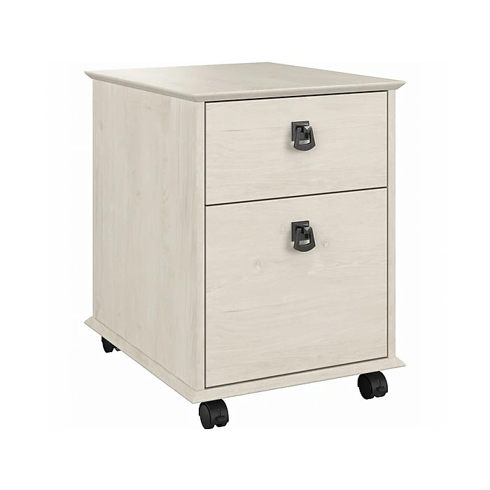 Bush Furniture Homestead 2-Drawer Mobile File Cabinet, Letter/Legal Size, Linen White Oak (HOF117LW-03) 3 Bush Furniture Homestead 2-Drawer Mobile File Cabinet, Letter/Legal Size, Linen White Oak (HOF117LW-03)