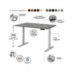 Bush Business Furniture Move 60 Series 27"-47"H Adjustable Standing Desk, Platinum Gray/Cool Gray Metallic (M6S6030PGSK) 12 Bush Business Furniture Move 60 Series 27"-47"H Adjustable Standing Desk, Platinum Gray/Cool Gray Metallic (M6S6030PGSK) -STAPLES Sales 31F2E8C9 67E5 4475 BF99D4EDB3FDF1DD sc7