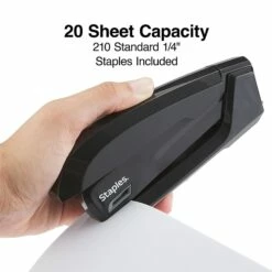 Staples One-Touch Desktop Stapler, 20 Sheet Capacity, Black, 500 (44436) 13 Staples One-Touch Desktop Stapler, 20 Sheet Capacity, Black, 500 (44436) -STAPLES Sales 35DA5B59 E3ED 42B1 857AD562DAC3C678 sc7