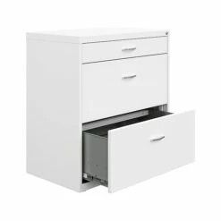 Space Solutions 3-Drawer Lateral File Cabinet, Letter/Legal Size, Lockable, 31.88"H X 30"W X 17.63"D, White (25071) 9 Space Solutions 3-Drawer Lateral File Cabinet, Letter/Legal Size, Lockable, 31.88"H X 30"W X 17.63"D, White (25071) -STAPLES Sales 3D1E85FC D254 40BF A3B8908835AA9077 sc7