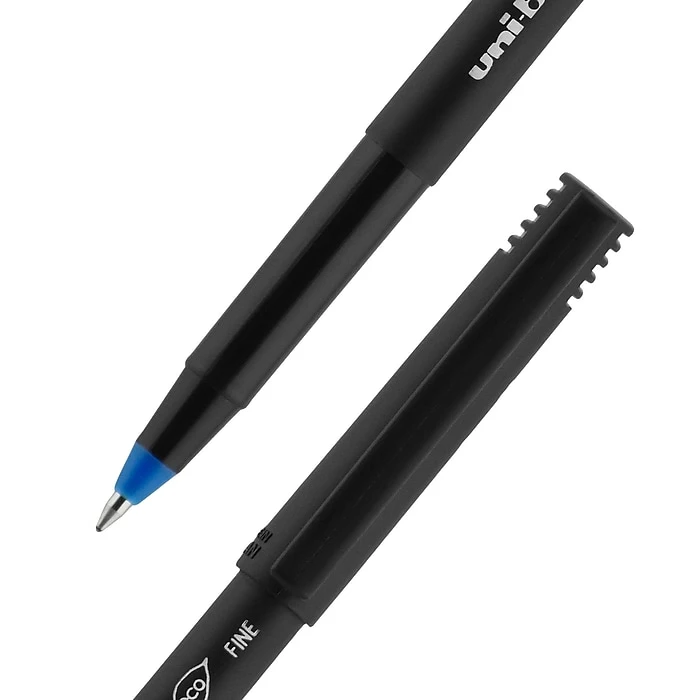 Uni-ball Uniball Onyx Rollerball Pens, Fine Point, 0.7mm, Blue Ink, Dozen (60145) 4 Uni-ball Uniball Onyx Rollerball Pens, Fine Point, 0.7mm, Blue Ink, Dozen (60145) - Image 2