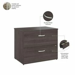 Bush Business Furniture Studio A 2-Drawer Lateral File Cabinet, Locking, Letter/Legal, Storm Gray, 36" (SDF136SGSU-Z) 12 Bush Business Furniture Studio A 2-Drawer Lateral File Cabinet, Locking, Letter/Legal, Storm Gray, 36" (SDF136SGSU-Z) -STAPLES Sales 3EB3C2CA B0BA 4B5F 97A8D82F1B8509E3 sc7