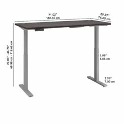 Bush Business Furniture Move 60 Series 27''-47'' Adjustable Standing Desk, Storm Gray (M6S7230SGSK) 15 Bush Business Furniture Move 60 Series 27''-47'' Adjustable Standing Desk, Storm Gray (M6S7230SGSK) -STAPLES Sales 3F1D995E F8C7 4B52 851FD6018459109C sc7