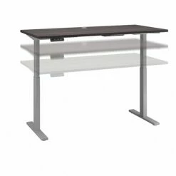 Bush Business Furniture Move 60 Series 27''-47'' Adjustable Standing Desk, Storm Gray (M6S6030SGSK)