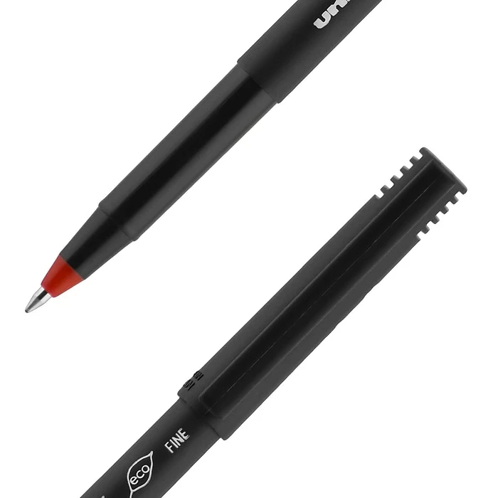 Uni-ball Uniball Onyx Rollerball Pen, Fine Point, 0.7mm, Red Ink, Dozen (60144) 4 Uni-ball Uniball Onyx Rollerball Pen, Fine Point, 0.7mm, Red Ink, Dozen (60144) - Image 2