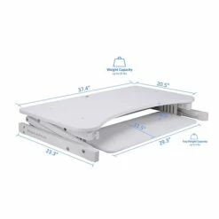 Rocelco 37" Deluxe Adjustable Desk Riser, White (R DADRW) 12 Rocelco 37" Deluxe Adjustable Desk Riser, White (R DADRW) -STAPLES Sales 4B12D052 3465 492B B44E52EFBBEB6AD0 sc7