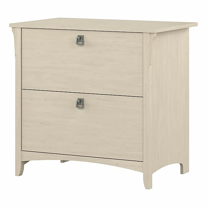 Bush Furniture Salinas Lateral File Cabinet, Antique White (SAF132AW-03) 4 Bush Furniture Salinas Lateral File Cabinet, Antique White (SAF132AW-03) - Image 2