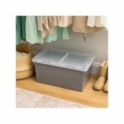 Iris Plastic File Box With Split Lid, Letter Size, Gray, 4/Pack (500167) 18 Iris Plastic File Box With Split Lid, Letter Size, Gray, 4/Pack (500167) -STAPLES Sales 4C2F8E64 646A 47AE 9FAC6F0D1F1DB594 sc7