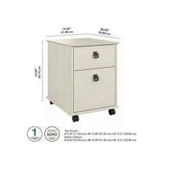Bush Furniture Homestead 2-Drawer Mobile File Cabinet, Letter/Legal Size, Linen White Oak (HOF117LW-03) 13 Bush Furniture Homestead 2-Drawer Mobile File Cabinet, Letter/Legal Size, Linen White Oak (HOF117LW-03) -STAPLES Sales 4CB22F5B DD84 40F1 ADF479ED537F320E sc7