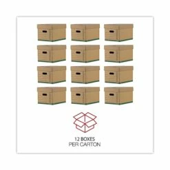 Universal Recycled Record Storage Boxes, Letter/Legal, Kraft, Stacking Strength 1,500 Lbs., 15" X 24" X 10", 12/Ct -STAPLES Sales 4D1077CF DF29 4156 91E398175339276D sc7