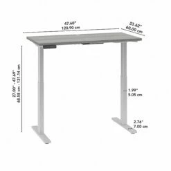 Bush Business Furniture Move 60 27"-48" Adjustable Standing Desk, Platinum Gray/Cool Gray Metallic (M6S4824PGSK) 14 Bush Business Furniture Move 60 27"-48" Adjustable Standing Desk, Platinum Gray/Cool Gray Metallic (M6S4824PGSK) -STAPLES Sales 4E0BCF6A FF3C 4D85 A6881333CB4A45DB sc7