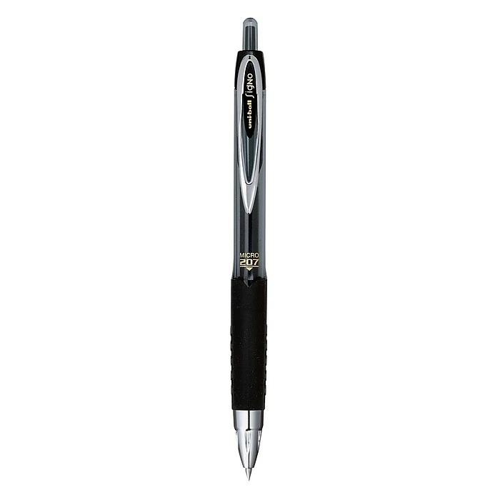 Uni-ball Signo 207 Retractable Gel Pen, Fine Point, Black Ink, 5/Pack (1960240) 5 Uni-ball Signo 207 Retractable Gel Pen, Fine Point, Black Ink, 5/Pack (1960240) - Image 3