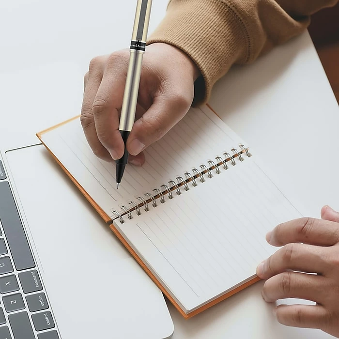 Uni Deluxe Rollerball Pen,Fine Point, Blue Ink, Dozen (60053) 11 Uni Deluxe Rollerball Pen,Fine Point, Blue Ink, Dozen (60053) - Image 9