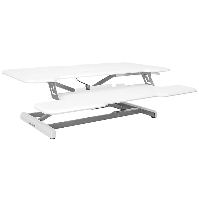 Mount-It! 5"-19"H Adjustable Standing Extra-Wide Desk Converter, White (MI-15005) 3 Mount-It! 5"-19"H Adjustable Standing Extra-Wide Desk Converter, White (MI-15005)