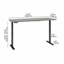 Bush Business Furniture Move 60 Series 27"-48" Adjustable Standing Desk, Platinum Gray/Black (M6S7230PGBK) 14 Bush Business Furniture Move 60 Series 27"-48" Adjustable Standing Desk, Platinum Gray/Black (M6S7230PGBK) -STAPLES Sales 5705BEB7 E6B7 495F A096B831C87D05E8 sc7