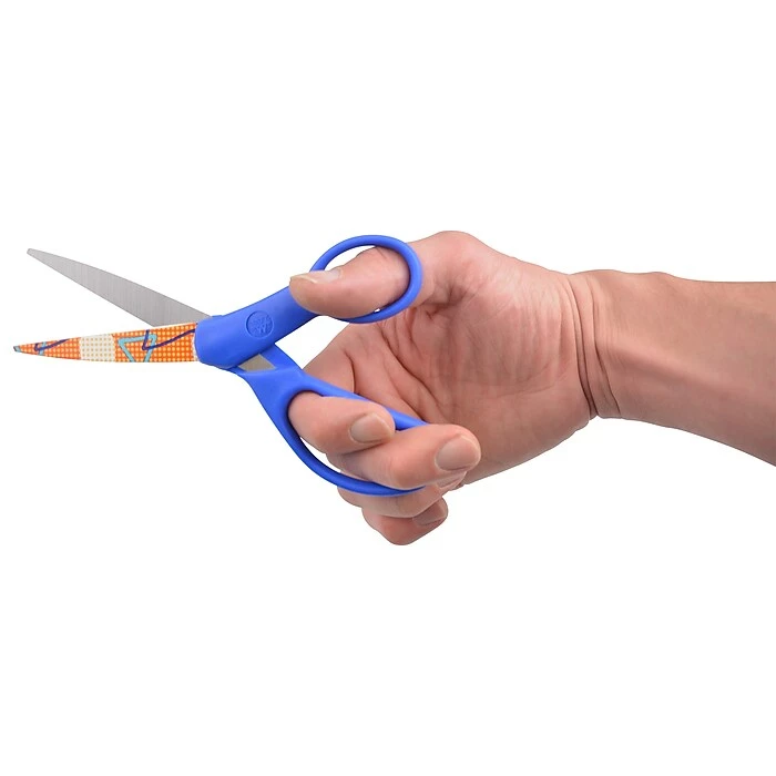 Westcott Fun And Fashion 8.66" Stainless Steel Scissors, Blunt Tip, Blue (16402) 8 Westcott Fun And Fashion 8.66" Stainless Steel Scissors, Blunt Tip, Blue (16402) - Image 6