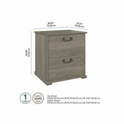 Bush Furniture Homestead 2-Drawer Lateral File Cabinet, Letter/Legal Size, Lockable, 30"H, Driftwood Gray (HOF129DG-03) 14 Bush Furniture Homestead 2-Drawer Lateral File Cabinet, Letter/Legal Size, Lockable, 30"H, Driftwood Gray (HOF129DG-03) -STAPLES Sales 5F1ADE42 80BC 42C7 87CDBF2E29F2B4A2 sc7