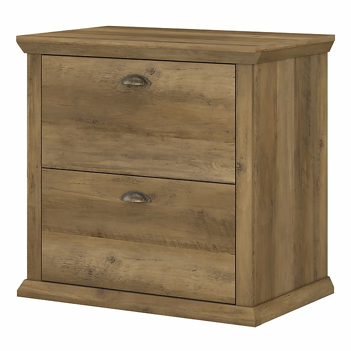 Bush Furniture Yorktown 2-Drawer Lateral File Cabinet, Letter/Legal, Reclaimed Pine, 30.98" (WC40580-03) 3 Bush Furniture Yorktown 2-Drawer Lateral File Cabinet, Letter/Legal, Reclaimed Pine, 30.98" (WC40580-03)