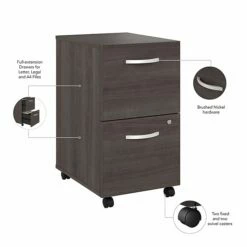 Bush Business Furniture Studio A 2-Drawer Mobile File Cabinet, Locking, Letter/Legal, Storm Gray, 20" (SDF116SGSU-Z) 12 Bush Business Furniture Studio A 2-Drawer Mobile File Cabinet, Locking, Letter/Legal, Storm Gray, 20" (SDF116SGSU-Z) -STAPLES Sales 66A36842 F9E2 4ED5 8E80F59B39D5A0CD sc7