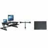 Rocelco 37"W Deluxe Adjustable Desk Riser With Energizing Anti-Fatique Mat And Dual Articulating Monitor Mount (R DADRB-DM2-MAF) 2 Rocelco 37"W Deluxe Adjustable Desk Riser With Energizing Anti-Fatique Mat And Dual Articulating Monitor Mount (R DADRB-DM2-MAF) -STAPLES Sales 68033A90 3744 46E2 B1A7C0AE163D7F51 sc7