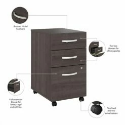 Bush Business Furniture Studio A 3-Drawer Mobile File Cabinet, Locking, Letter/Legal, Storm Gray, 20" (SDF216SGSU-Z) -STAPLES Sales 72CCA7A4 2459 4508 BB2EF61F4DCE34D0 sc7