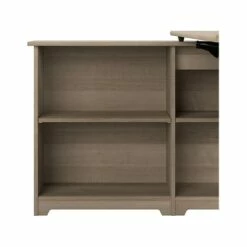 Bush Furniture Cabot 37-42"H Corner Adjustable Standing 3-Position Desk With Shelves, Ash Gray (WC31216) 15 Bush Furniture Cabot 37-42"H Corner Adjustable Standing 3-Position Desk With Shelves, Ash Gray (WC31216) -STAPLES Sales 72D5267B D64F 46AB AE175D6E59077691 sc7