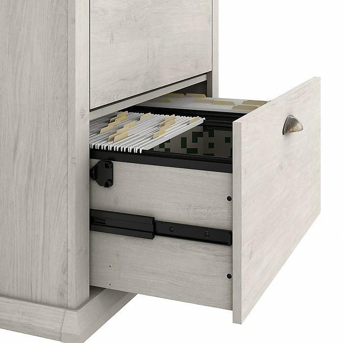 Bush Furniture Yorktown 2-Drawer Lateral File Cabinet, Letter/Legal, Linen White Oak, 30.98" (WC40480-03) 10 Bush Furniture Yorktown 2-Drawer Lateral File Cabinet, Letter/Legal, Linen White Oak, 30.98" (WC40480-03) - Image 8