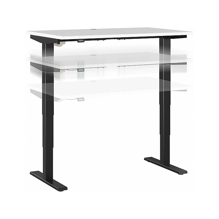 Bush Business Furniture Move 40 28"-48"H Electric Adjustable Standing Desk, White/Black (M4S4830WHBK) 3 Bush Business Furniture Move 40 28"-48"H Electric Adjustable Standing Desk, White/Black (M4S4830WHBK)