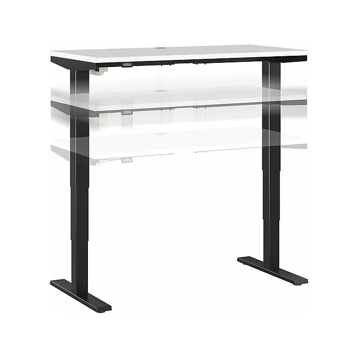 Bush Business Furniture Move 40 28"-48"H Electric Adjustable Standing Desk, White/Black (M4S4824WHBK) 3 Bush Business Furniture Move 40 28"-48"H Electric Adjustable Standing Desk, White/Black (M4S4824WHBK)
