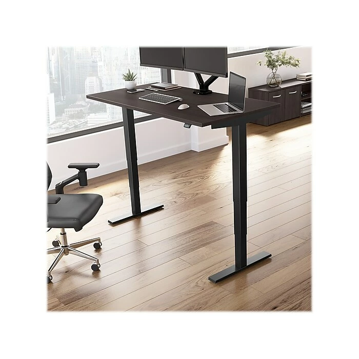 Bush Business Furniture Move 40 28"-48"H Electric Adjustable Standing Desk, Storm Gray/Black (M4S6030SGBK) 4 Bush Business Furniture Move 40 28"-48"H Electric Adjustable Standing Desk, Storm Gray/Black (M4S6030SGBK) - Image 2