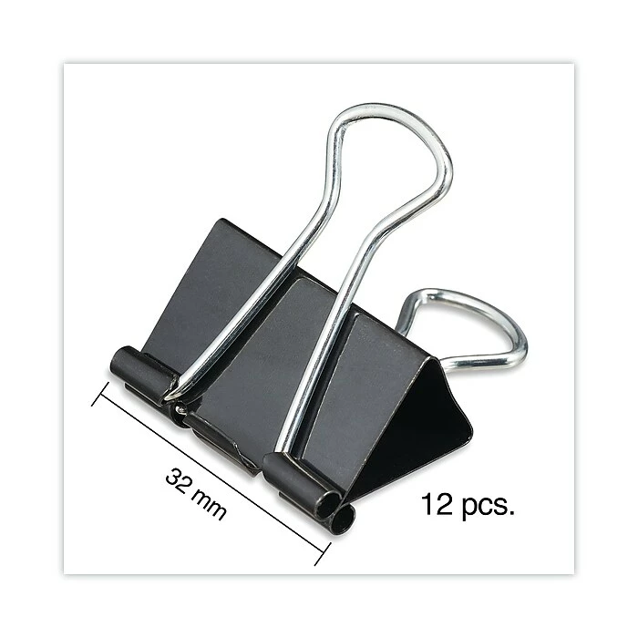 Universal 5/8" Capacity Binder Clips, 1 1/4" Width, Dozen (UNV10210) 7 Universal 5/8" Capacity Binder Clips, 1 1/4" Width, Dozen (UNV10210) - Image 5