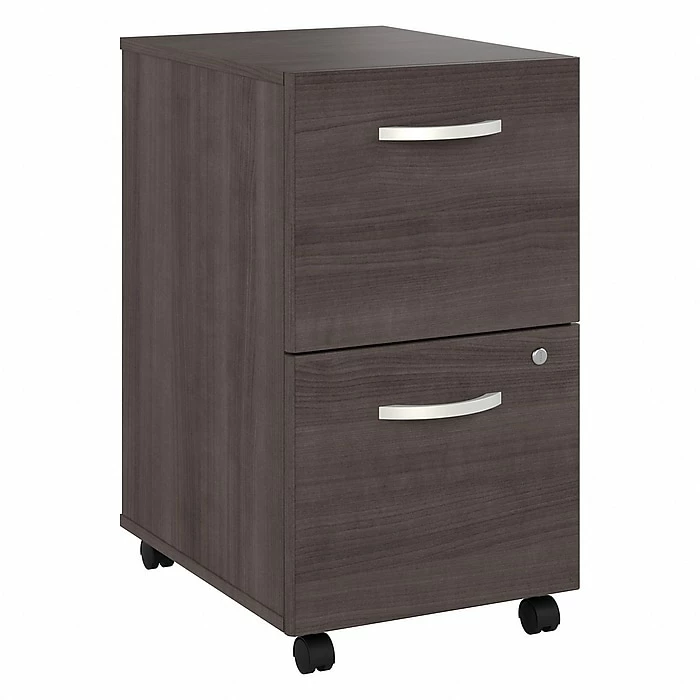 Bush Business Furniture Studio A 2-Drawer Mobile File Cabinet, Locking, Letter/Legal, Storm Gray, 20" (SDF116SGSU-Z) 3 Bush Business Furniture Studio A 2-Drawer Mobile File Cabinet, Locking, Letter/Legal, Storm Gray, 20" (SDF116SGSU-Z)
