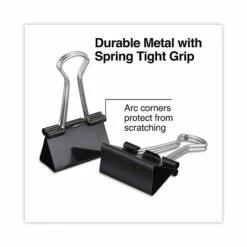Universal 5/8" Capacity Binder Clips, 1 1/4" Width, Dozen (UNV10210) 12 Universal 5/8" Capacity Binder Clips, 1 1/4" Width, Dozen (UNV10210) -STAPLES Sales 84901951 E87C 40A8 9C7D82001FE29ED0 sc7