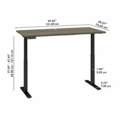 Bush Business Furniture Move 60 Series 27"-48" Adjustable Standing Desk, Modern Hickory/Black (M6S6030MHBK) 14 Bush Business Furniture Move 60 Series 27"-48" Adjustable Standing Desk, Modern Hickory/Black (M6S6030MHBK) -STAPLES Sales 87159D17 1F37 4B13 BAA01DEC0B6A320A sc7