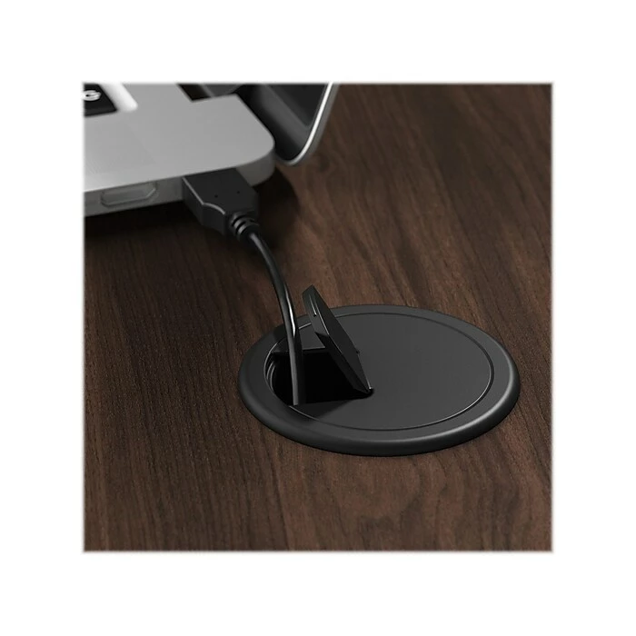 Bush Business Furniture Move 40 28"-48" Adjustable Standing Desk, Black Walnut/Black (M4S7230BWBK) 9 Bush Business Furniture Move 40 28"-48" Adjustable Standing Desk, Black Walnut/Black (M4S7230BWBK) - Image 7