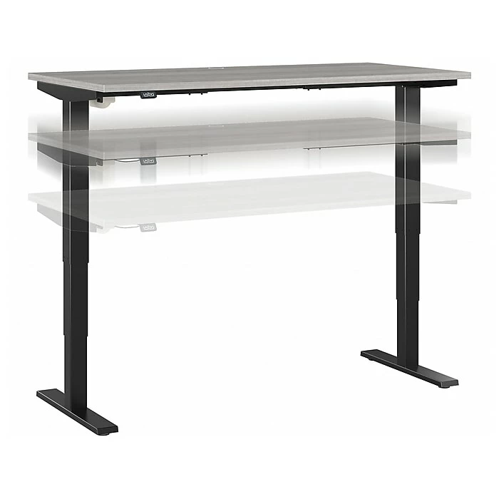 Bush Business Furniture Move 40 28"-48" Adjustable Standing Desk, Platinum Gray/Black (M4S6030PGBK) 3 Bush Business Furniture Move 40 28"-48" Adjustable Standing Desk, Platinum Gray/Black (M4S6030PGBK)