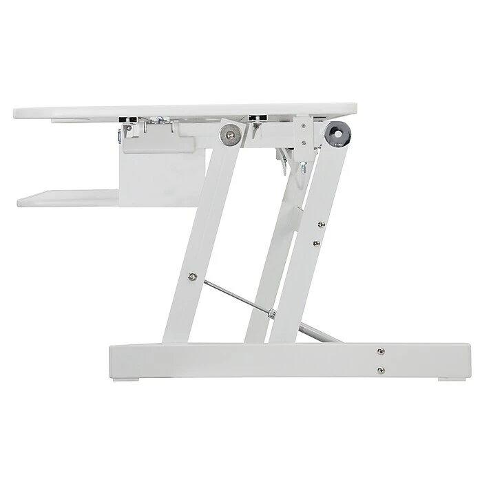Rocelco 37" Deluxe Adjustable Desk Riser, White (R DADRW) 8 Rocelco 37" Deluxe Adjustable Desk Riser, White (R DADRW) - Image 6