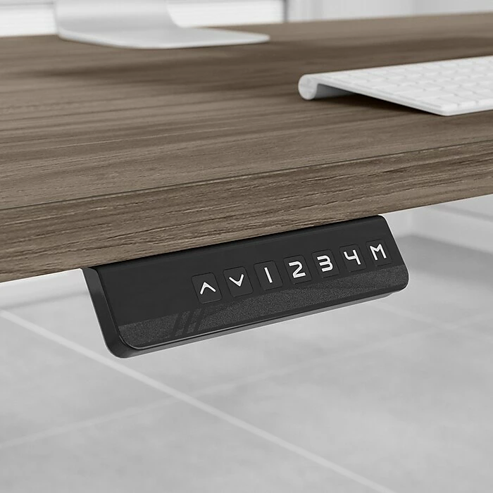 Bush Business Furniture Move 60 Series 27"-48" Adjustable Standing Desk, Modern Hickory/Black (M6S6030MHBK) 9 Bush Business Furniture Move 60 Series 27"-48" Adjustable Standing Desk, Modern Hickory/Black (M6S6030MHBK) - Image 7