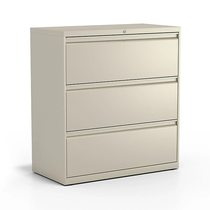 Staples HL8000 Commercial 3-Drawer Lateral File Cabinet, Locking, Letter/Legal, Putty/Beige, 36"W (23197D) 11 Staples HL8000 Commercial 3-Drawer Lateral File Cabinet, Locking, Letter/Legal, Putty/Beige, 36"W (23197D) - Image 9